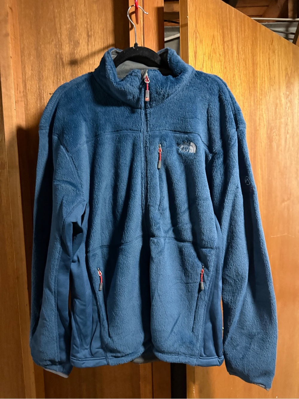 The North Face Blue Full-Zip Plush Fleece Jacket
